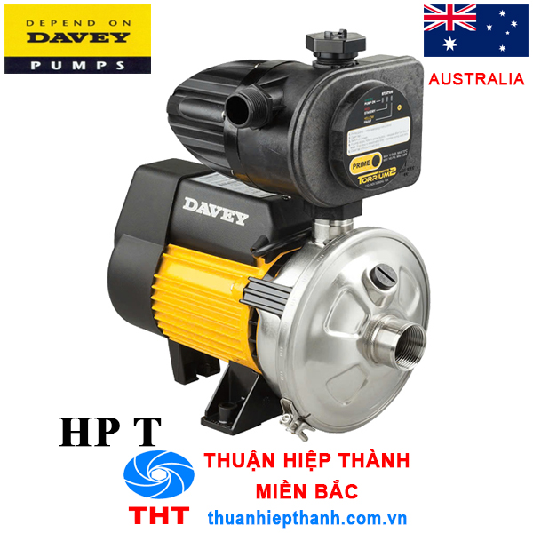 Máy bơm tăng áp điện tử đầu inox Davey HP-T