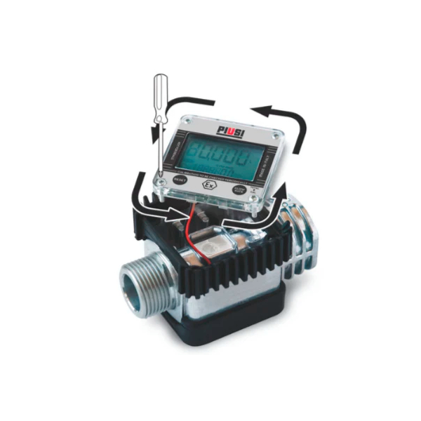 Đồng hồ hiển thị điện tử PIUSI K24-A aluminium meter M/F 1” BSP