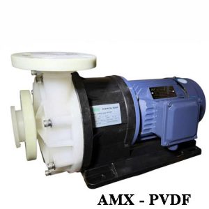 bơm hóa chất đầu nhựa PVDF - AMX